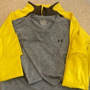 Under Armour set. Cold Gear top and long sleeve shirt. Both medium